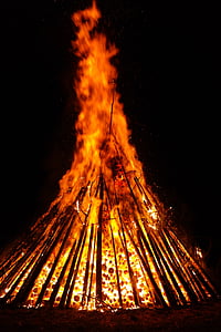 orange and black bonfire thumbnail