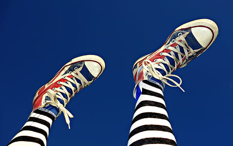 multicolored high-top sneakers thumbnail