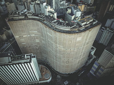 aerial photography of high-rise concrete buildings thumbnail