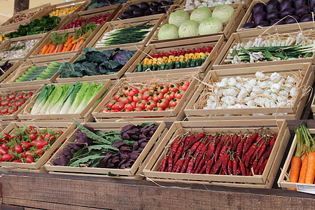 assorted vegetables on brown wooden crate thumbnail