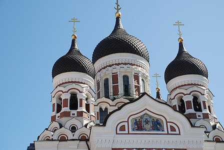 close-up photo of black and white cathedral at daytime thumbnail