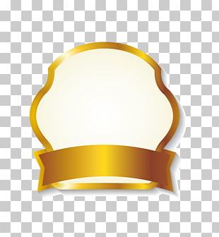 , Shiny gold ribbon label border, gold ribbon logo PNG clipart