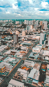 aerial view of city buildings thumbnail
