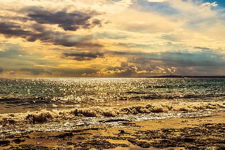 landscape photo of shore during golden hour thumbnail