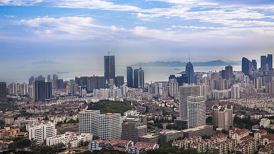 aerial photography of mid-rise and high-rise buildings thumbnail