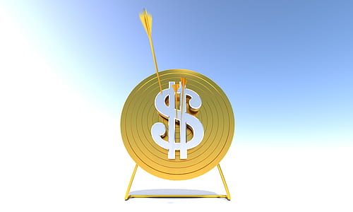 dollar arrow target illustration thumbnail