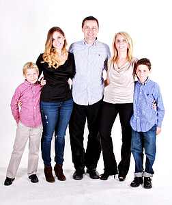 photo of two women, two boys, and man thumbnail