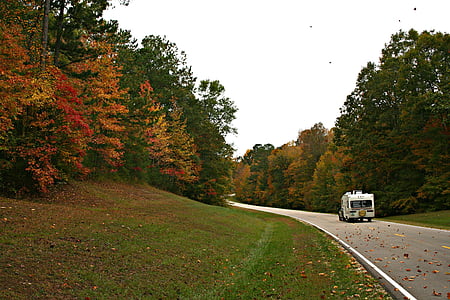 white vehicle on road during daytime thumbnail