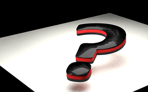 black and red question mark 3D illustration thumbnail