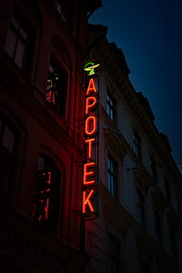 Apotek neon light signage thumbnail