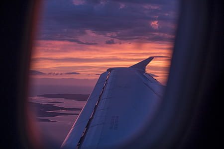 cloud, plane, wing, purple thumbnail
