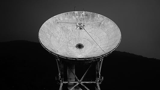 grayscale photography of satellite thumbnail