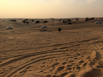 Off-road vehicles in deserts of Sharjah in the United Arab Emirates thumbnail