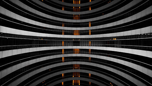 white and black building interior thumbnail