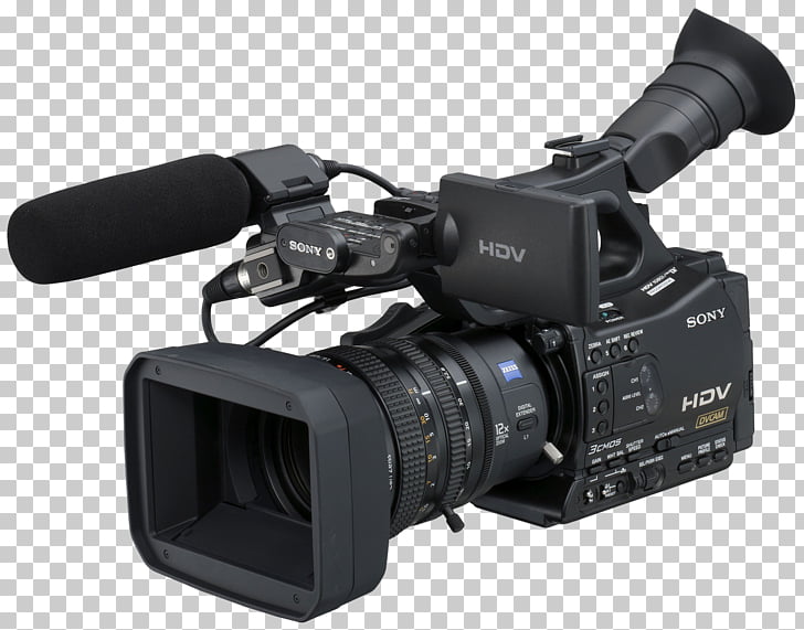HDV Camcorder High-definition video Video camera, Film Camera, black Sony video camera PNG clipart