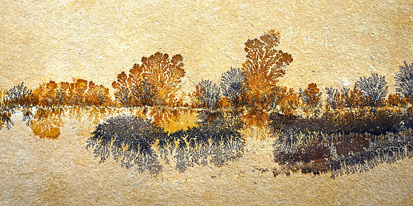 brown and black abstract painting thumbnail