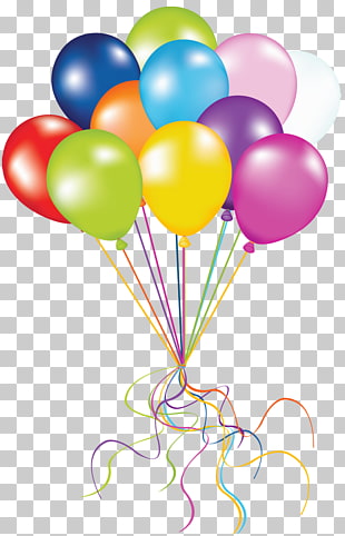 Balloon Birthday , Transparent Balloons , assorted-color balloon lot PNG clipart