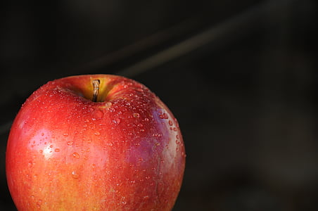 red apple with liquid dew thumbnail