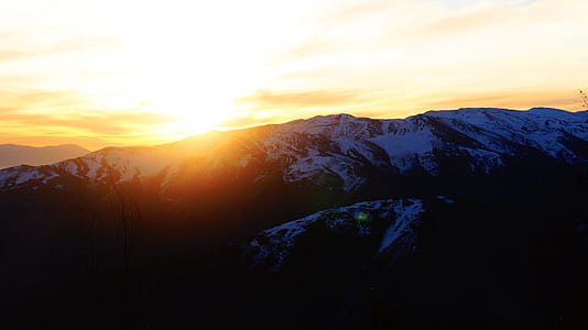 mountain covered with snow under the thumbnail