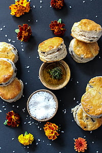 pastries on black wood thumbnail