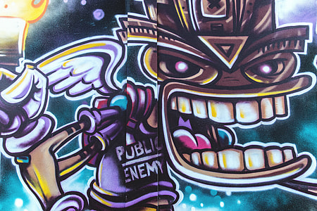 Public Enemy street art captured in Shoreditch thumbnail