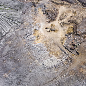 bird's eye view photography of brown dirt land thumbnail