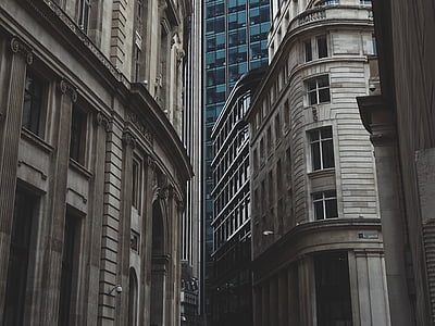 low angle photo of brown buildings thumbnail