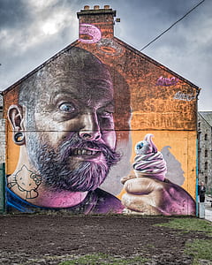 man with ice cream wall graffiti thumbnail