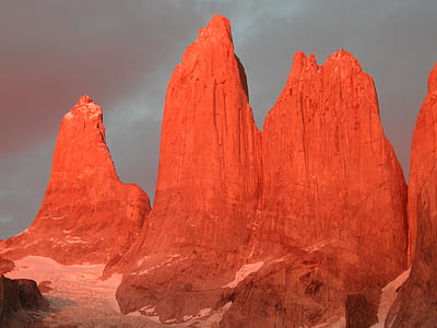 orange rock formation during golden hour thumbnail