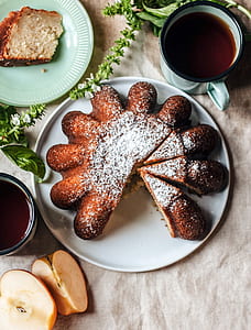 banana bread served on plate with coffee thumbnail