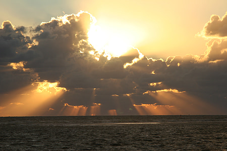 photo of sea during golden hour thumbnail