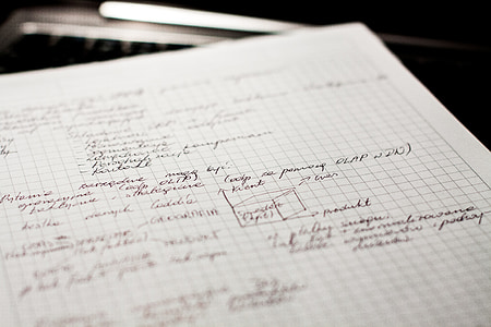 graphing paper with notes thumbnail