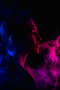 woman smoking digital wallpaper thumbnail