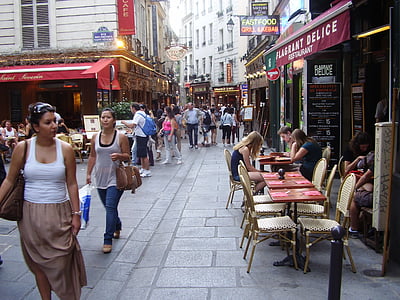 group of people walking on street thumbnail
