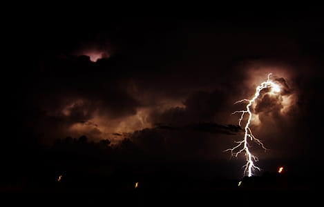 lightning during nighttime thumbnail