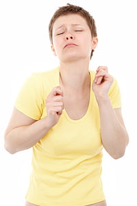 woman closing eye talking phoot thumbnail