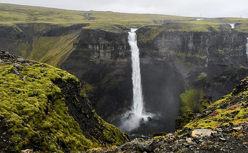 waterfalls rushing on rocks thumbnail