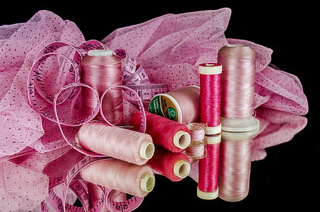 pink yarn roll lot thumbnail