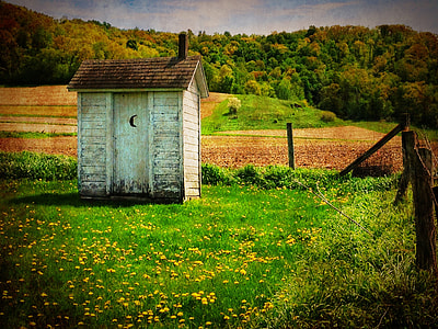 white wooden out shed thumbnail
