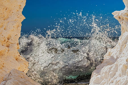 photography of crashing sea waves thumbnail