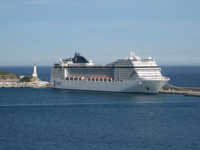 white passenger ship thumbnail