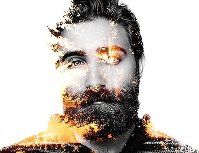man in black shirt portrait thumbnail