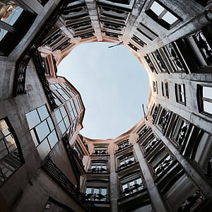 Low Angle Photography of Round Building thumbnail