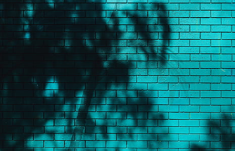 photo of teal brick wall thumbnail