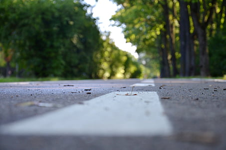 selective focus photography of gray top road at day time thumbnail