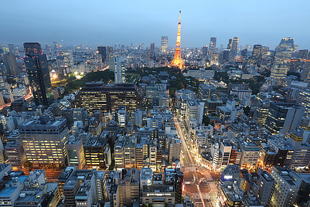 aerial view of city buildings thumbnail