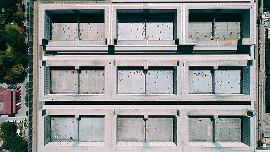aerial photography of gray building thumbnail