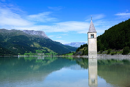 landscape photography of gray campanile thumbnail