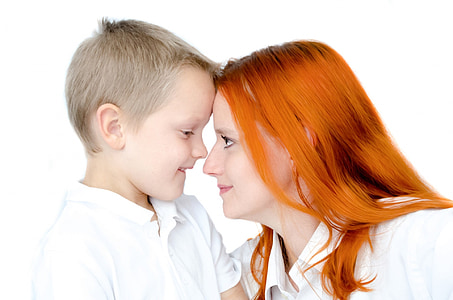 mother staring son photo thumbnail