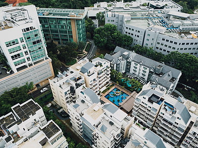 white concrete buildings thumbnail